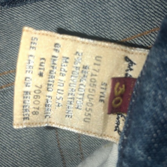 7 For all Mankind Capri light denim Stretch Jeans size 30 w/22" inseam - Picture 9 of 9